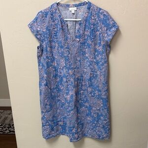 J Jill floral linen dress